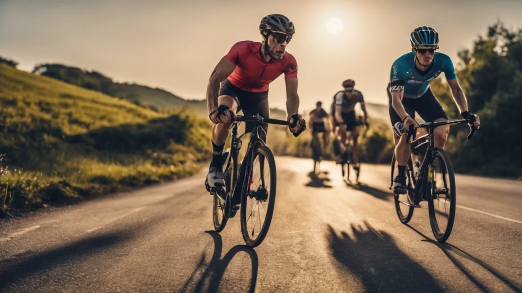 Cyclists on a ride
